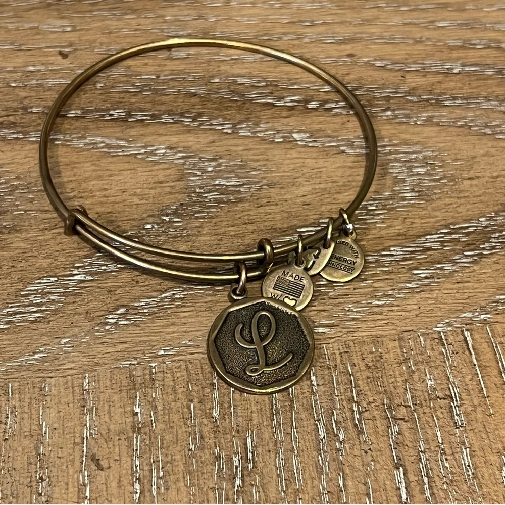 “L” Alex and Ani bracelet. Other designs for sale.